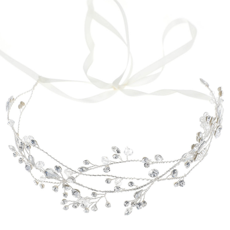 ATHENA COLLECTION - VINTAGE VINE HEADPIECE - HP239 SILVER