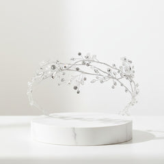 ATHENA COLLECTION - VINTAGE VINE HEADPIECE - HP239 SILVER