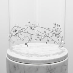 ATHENA COLLECTION - VINTAGE VINE HEADPIECE - HP239 SILVER