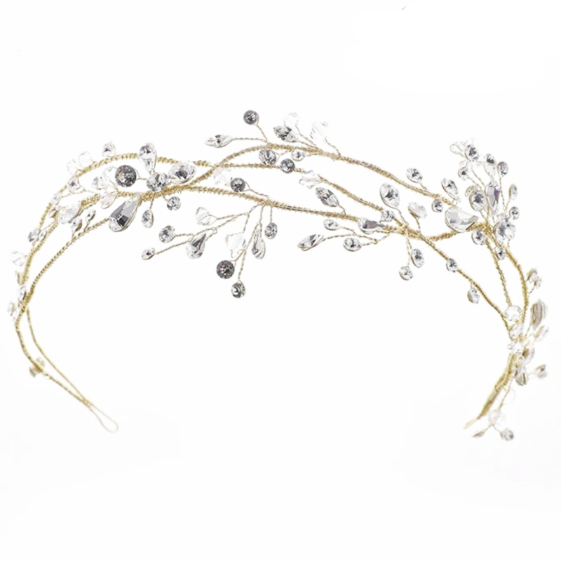 ATHENA COLLECTION - VINTAGE VINE HEADPIECE - HP239 GOLD
