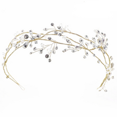 ATHENA COLLECTION - VINTAGE VINE HEADPIECE - HP239 GOLD