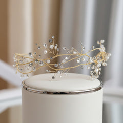 ATHENA COLLECTION - VINTAGE VINE HEADPIECE - HP239 GOLD