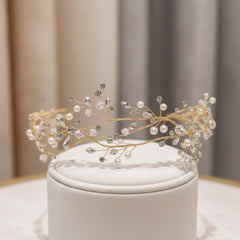 ATHENA COLLECTION - VINTAGE VINE HEADPIECE - HP239 GOLD