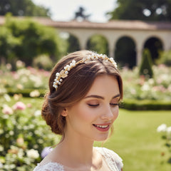 ATHENA COLLECTION - DIVINE VINE HEADBAND - AHB170 GOLD