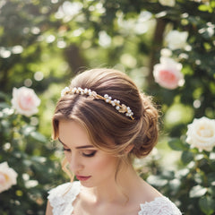 ATHENA COLLECTION - DIVINE VINE HEADBAND - AHB170 GOLD