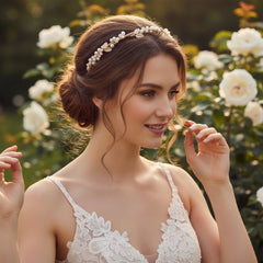 ATHENA COLLECTION - DIVINE VINE HEADBAND - AHB170 GOLD