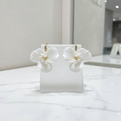 ATHENA COLLECTION - DIVINE FLOWER EARRINGS - CZER725 GOLD