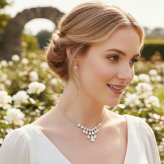 CUBIC ZIRCONIA COLLECTION - BRIDGERTON INSPIRED NECKLACE - CZNK193