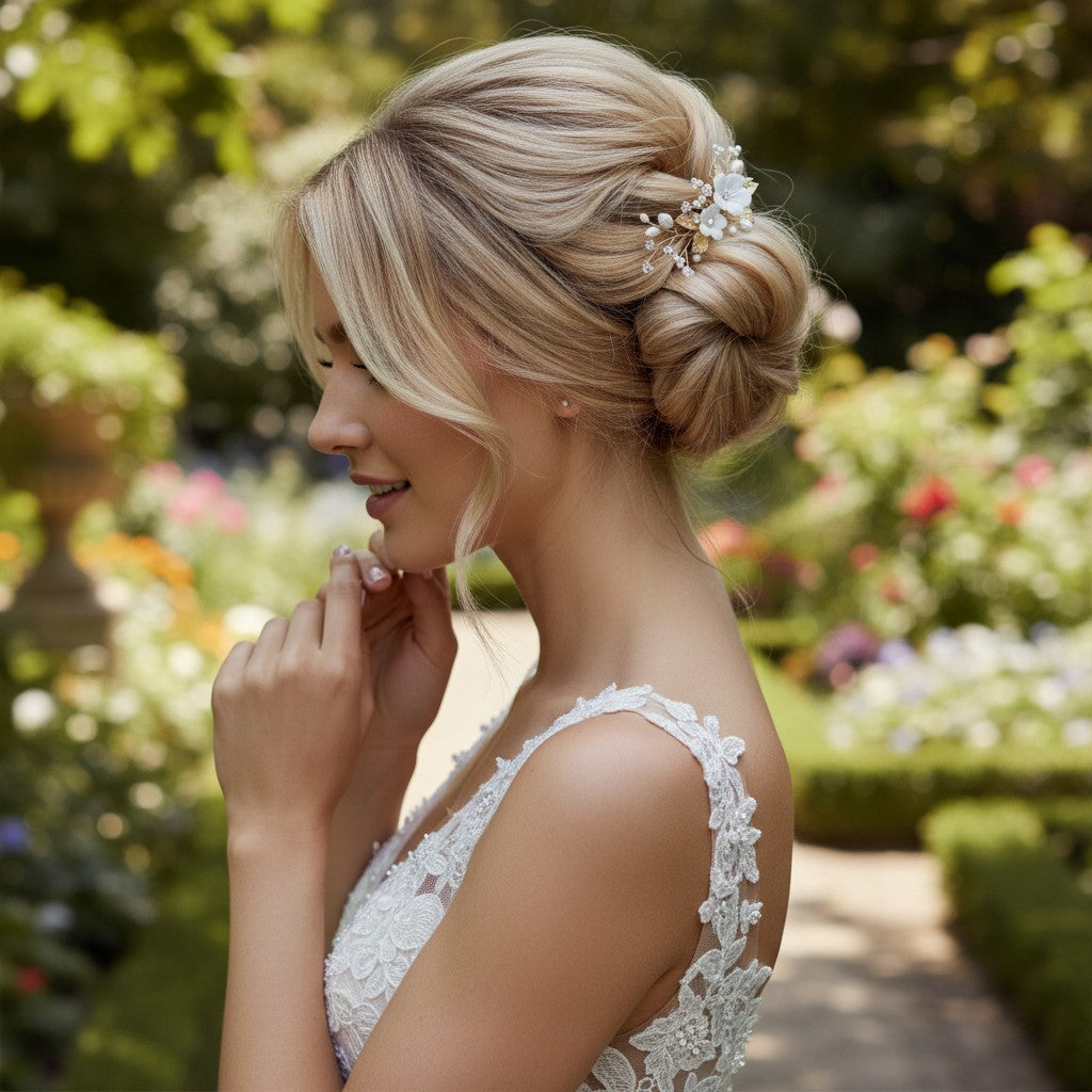 ATHENA COLLECTION - EXQUISITE HAIR PIN - PIN74 GOLD