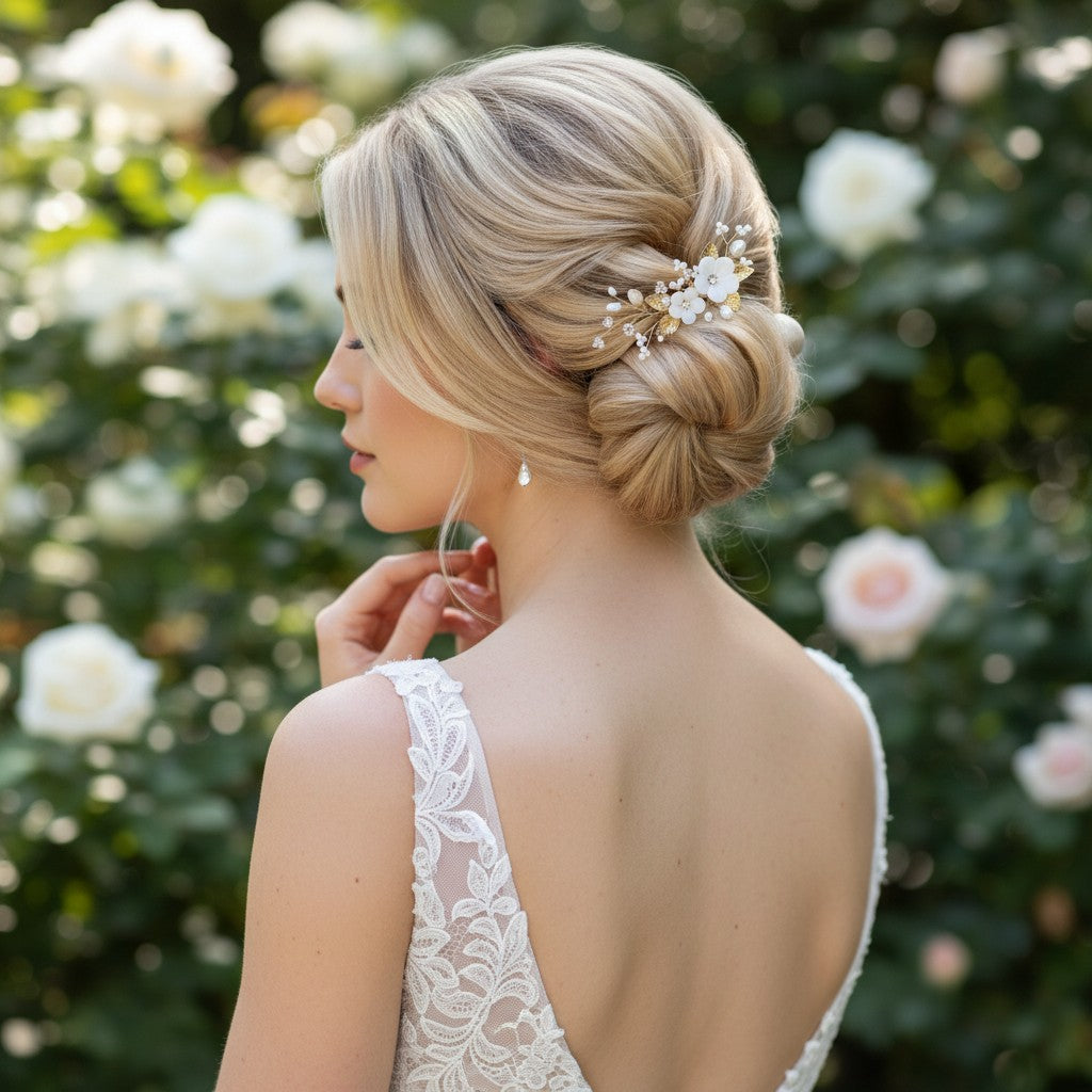 ATHENA COLLECTION - EXQUISITE HAIR PIN - PIN74 GOLD