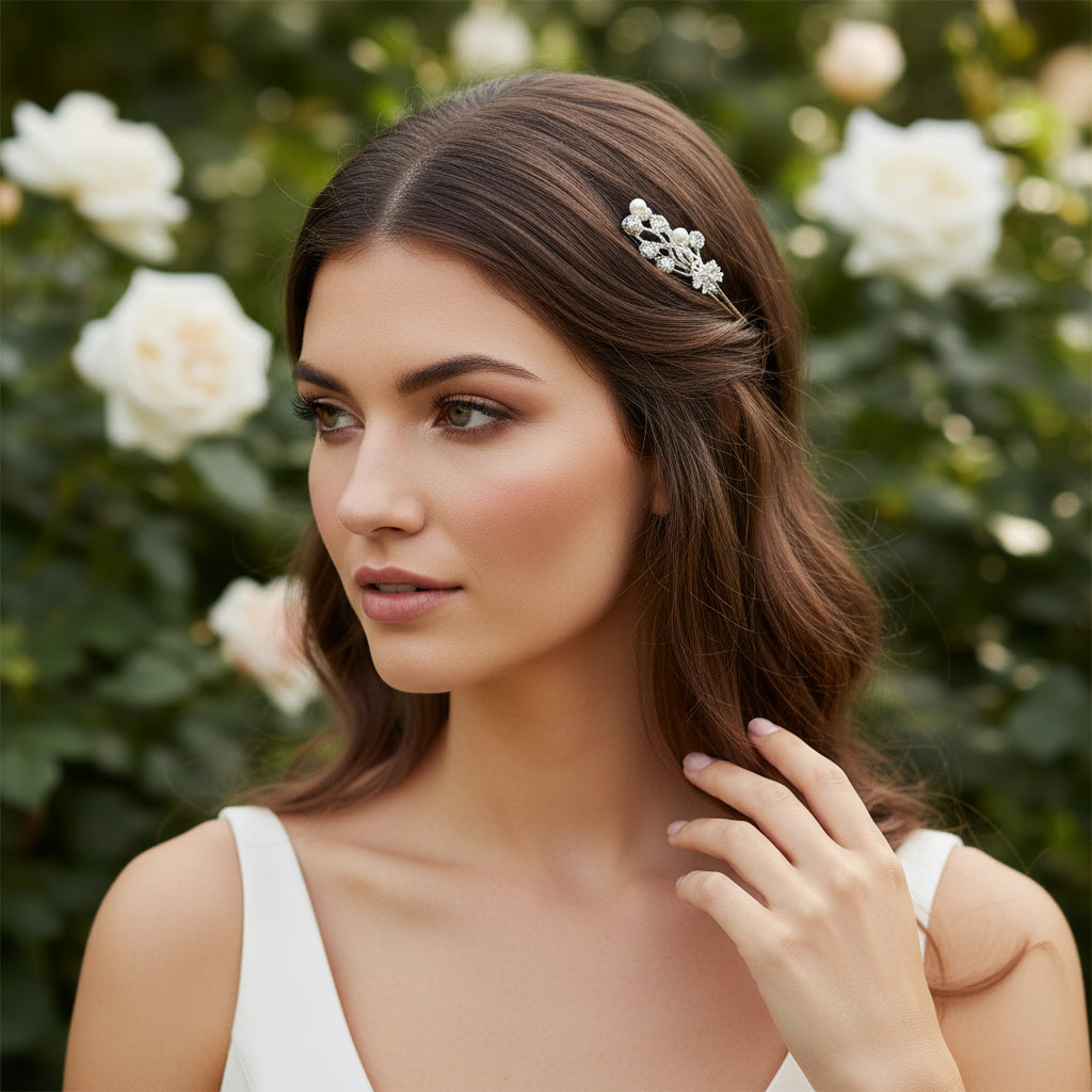 ATHENA COLLECTION - PEARL HAIR CLIPS - CLIP773