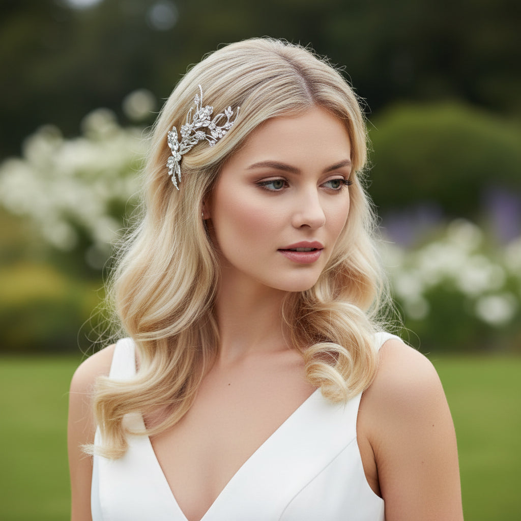 ATHENA COLLECTION - VINTAGE CHIC HAIR COMB - HC282 ROSE GOLD