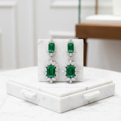 CUBIC ZIRCONIA COLLECTION - HEIRLOOM EARRINGS - CZER762