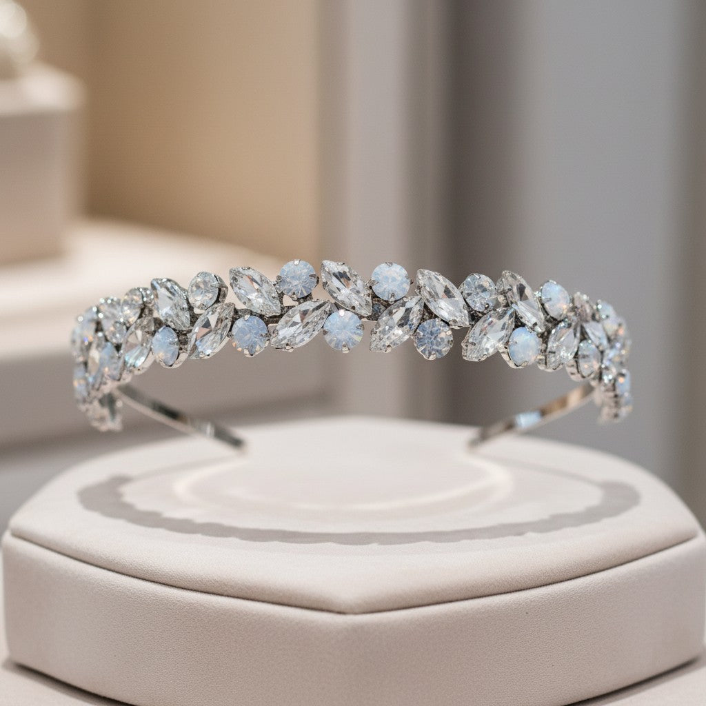 ATHENA COLLECTION - STARLET CHIC CRYSTAL HEADBAND - AHB188 OPAL