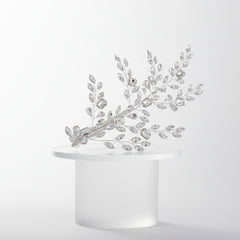 ATHENA COLLECTION - VINTAGE SPRAY HEADPIECE - HC288 SILVER