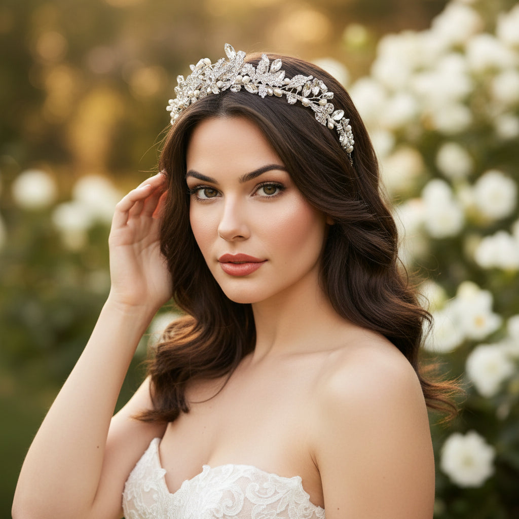 ATHENA COLLECTION - ENCHANTING HEADPIECE - AHB192 SILVER