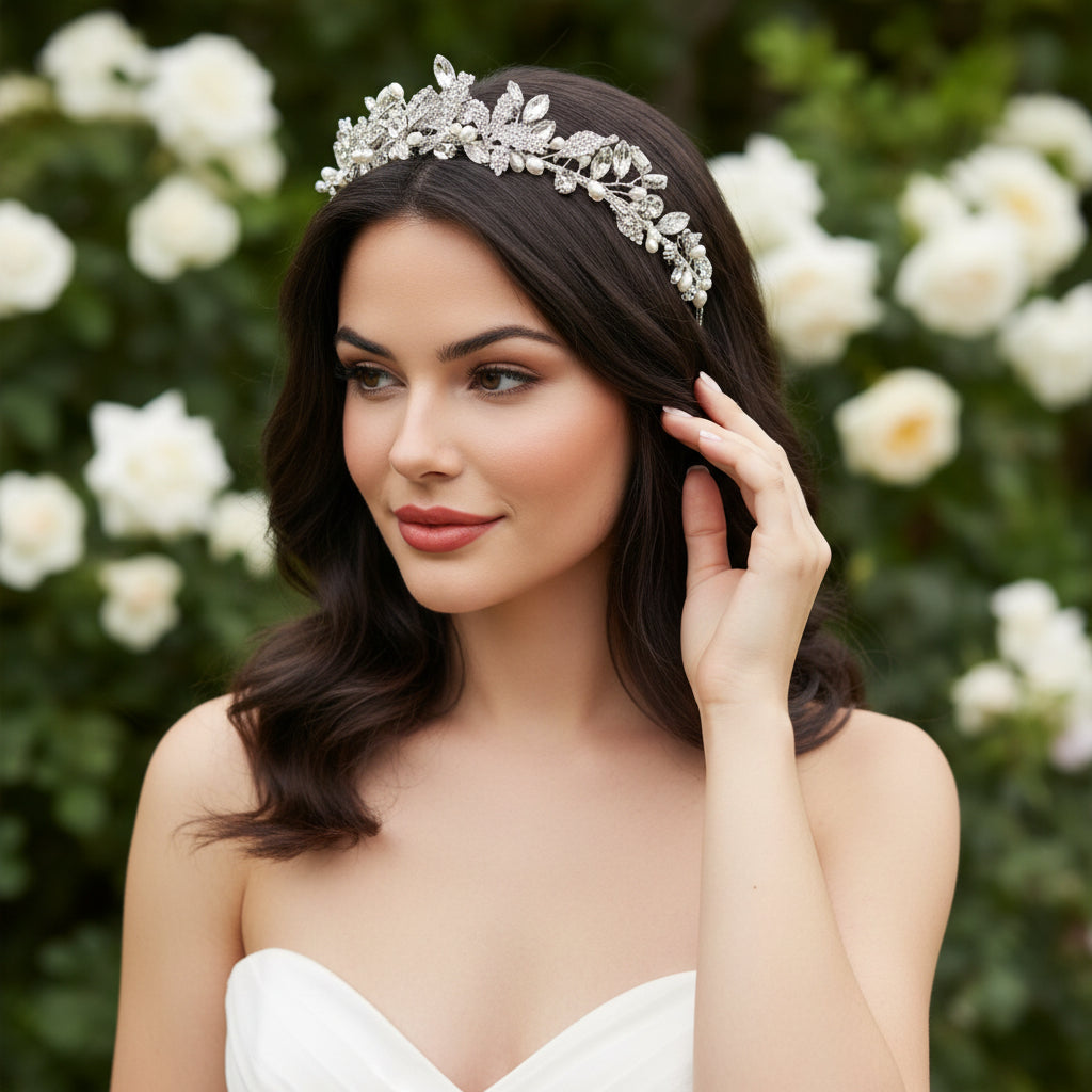 ATHENA COLLECTION - ENCHANTING HEADPIECE - AHB192 SILVER