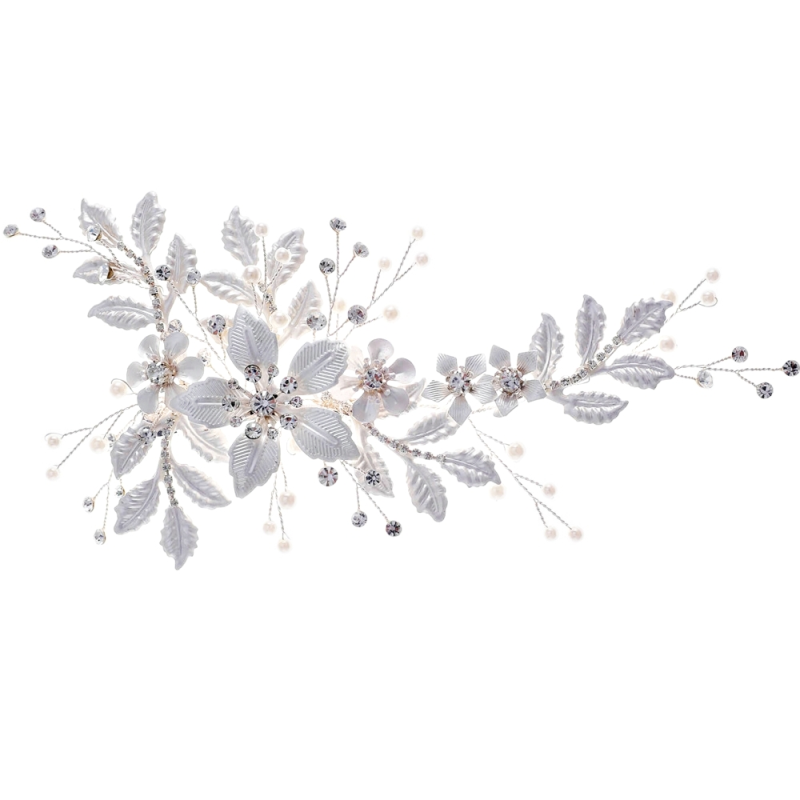 ATHENA COLLECTION - EXQUISITE CRYSTAL HEADPIECE - HC289 SILVER
