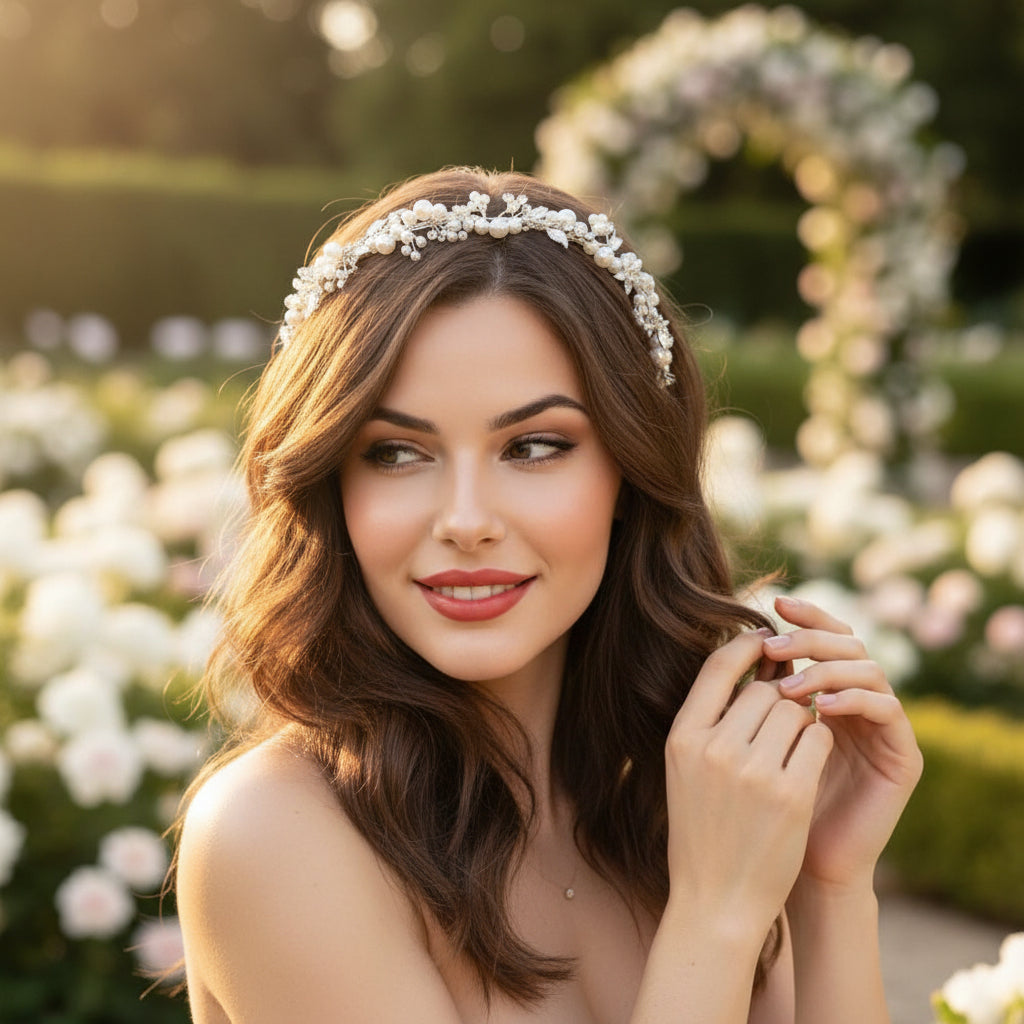 ATHENA COLLECTION - SIMPLY CHIC VINE HEADBAND - AHB194 SILVER
