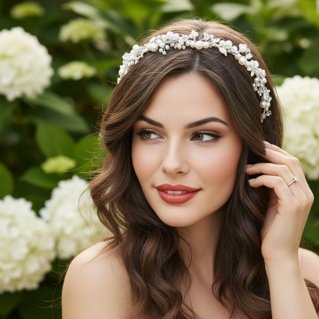 ATHENA COLLECTION - SIMPLY CHIC VINE HEADBAND - AHB194 SILVER