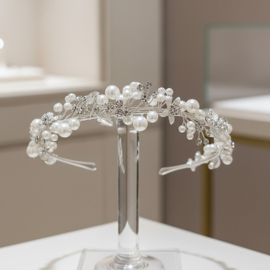 ATHENA COLLECTION - SIMPLY CHIC VINE HEADBAND - AHB194 SILVER