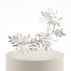 ATHENA COLLECTION - ENCHANTING  VINE COMB - HC294 SILVER