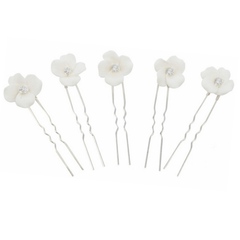 ATHENA COLLECTION - FLOWER HAIR PINS - (5 PIECES) -PIN75