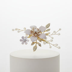 ATHENA COLLECTION - VINTAGE BLOOM HAIR CLIP - HC300 GOLD