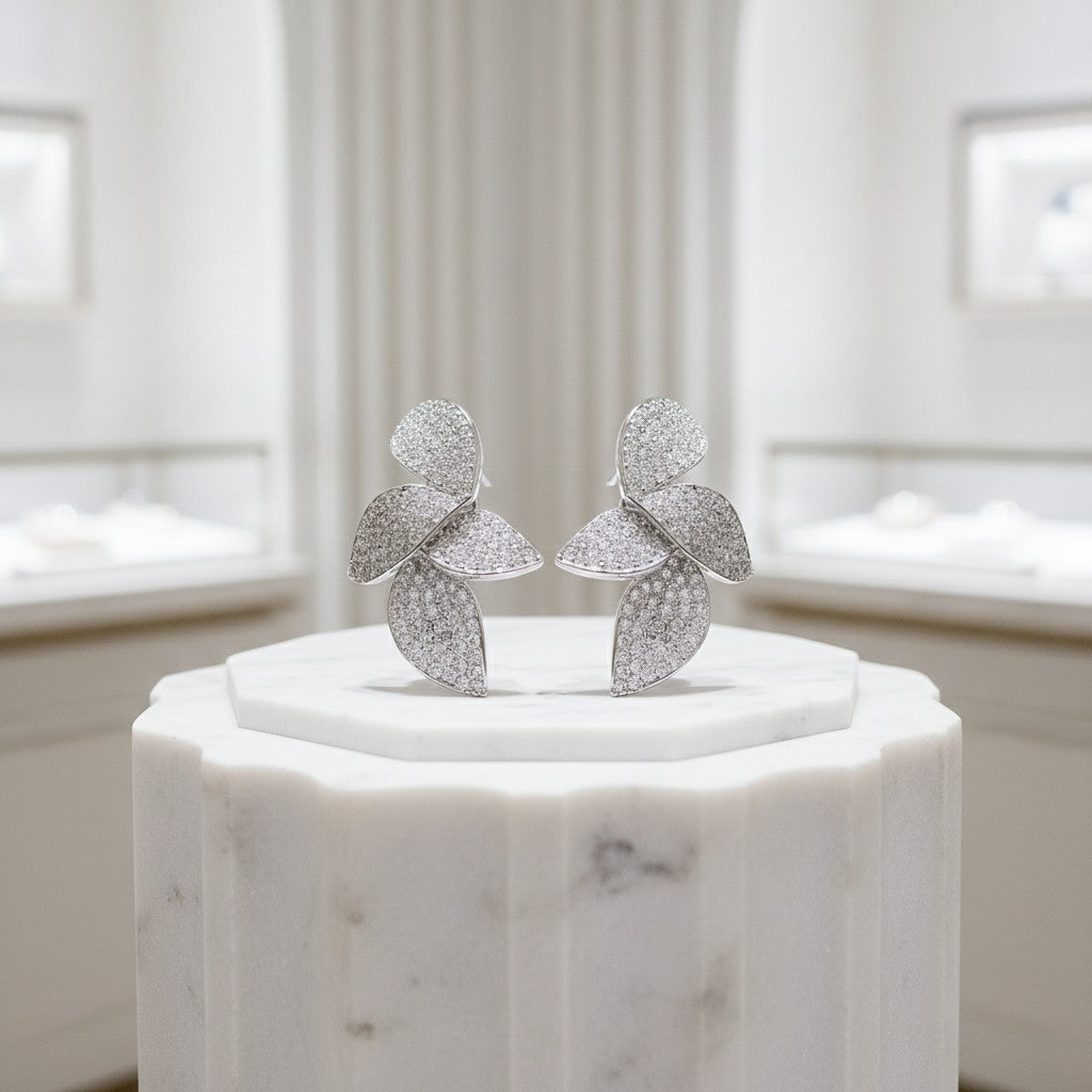 CUBIC ZIRCONIA COLLECTION - CRYSTAL CHIC EARRINGS - CZER798