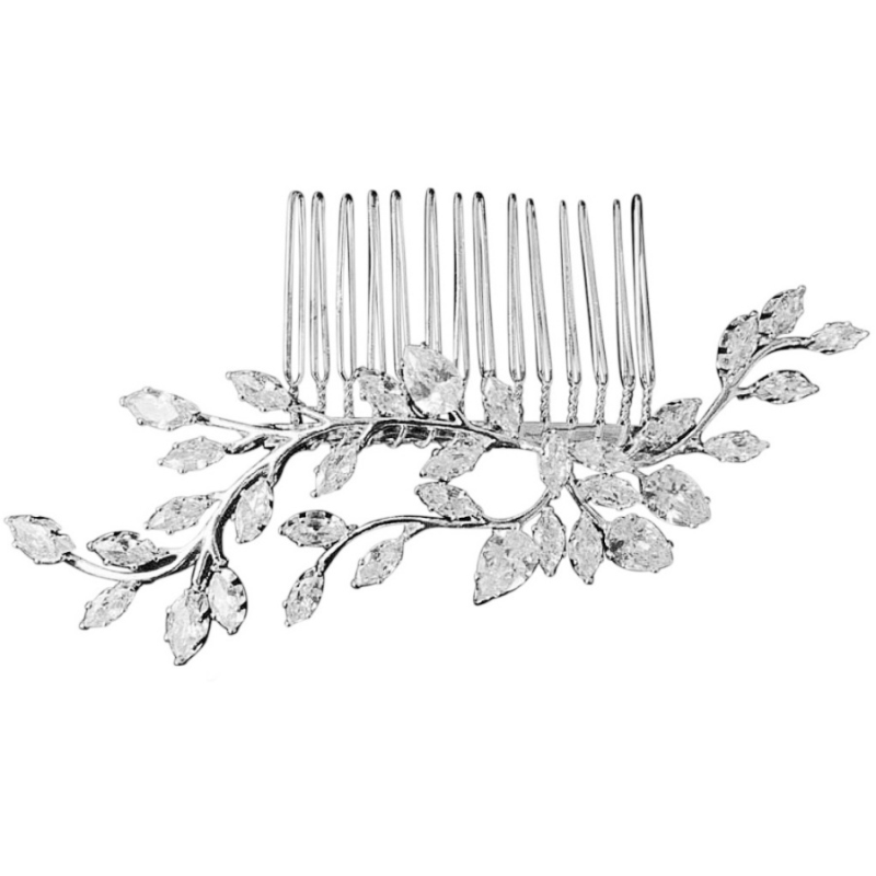 CUBIC ZIRCONIA COLLECTION - SPARKLE VINE COMB - HC244
