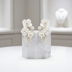 ATHENA COLLECTION - PEARLS OF SPLENDOUR EARRINGS - CZER640