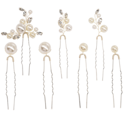 ATHENA COLLECTION - GLAM HAIR PIN COLLECTION - PIN 57  SILVER