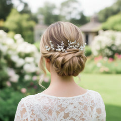 ATHENA COLLECTION - GLAM HAIR PIN COLLECTION - PIN 57  SILVER