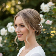 ATHENA COLLECTION - GLAM PEARL PIN COLLECTION - PIN61 SILVER