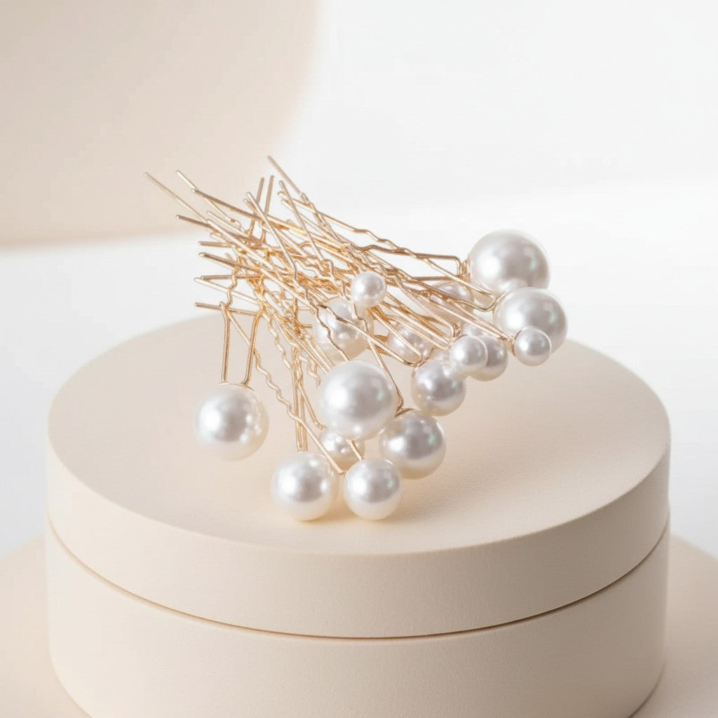 ATHENA COLLECTION - GLAM PEARL PIN COLLECTION - PIN61 GOLD