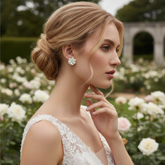 ATHENA COLLECTION - LUSH FLORAL EARRINGS - CZER644