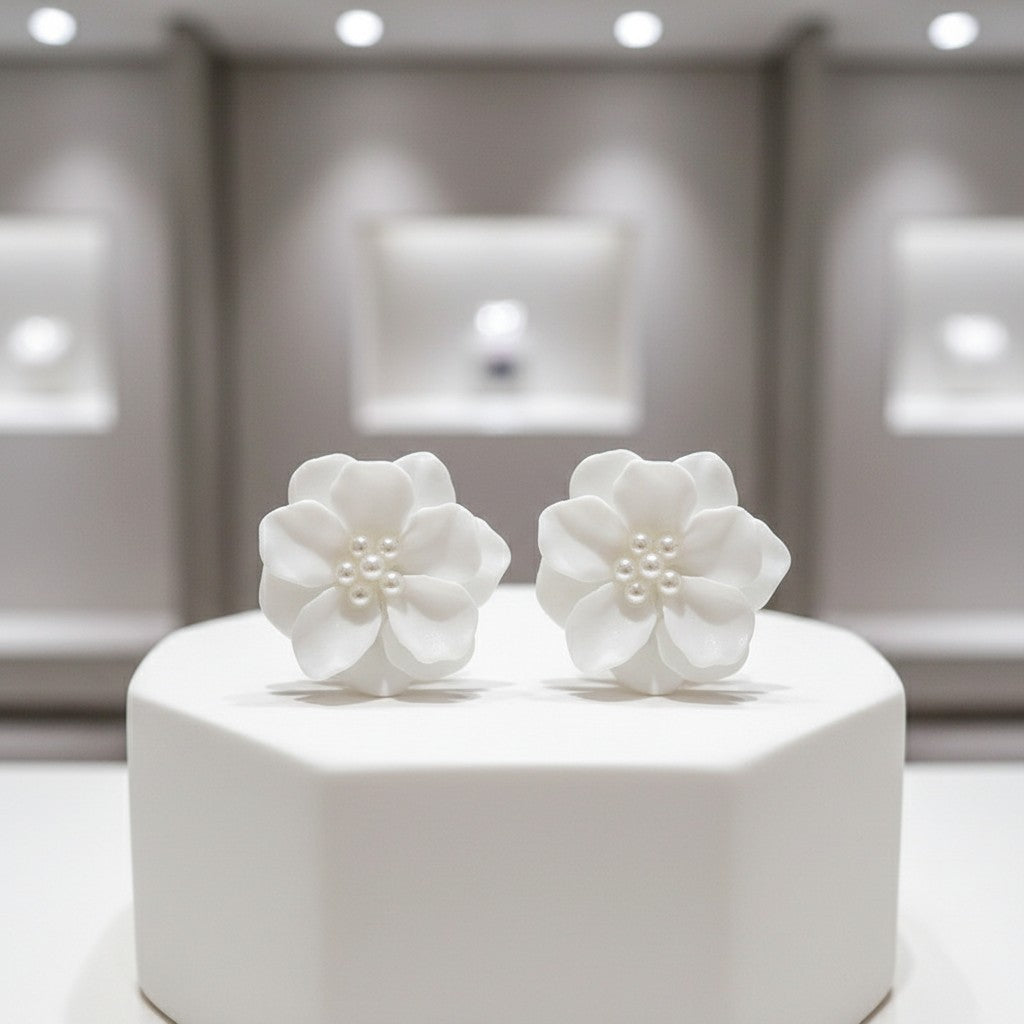 ATHENA COLLECTION - LUSH FLORAL EARRINGS - CZER644
