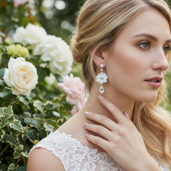 ATHENA COLLECTION - RADIANCE FLOWER EARRINGS - CZER646