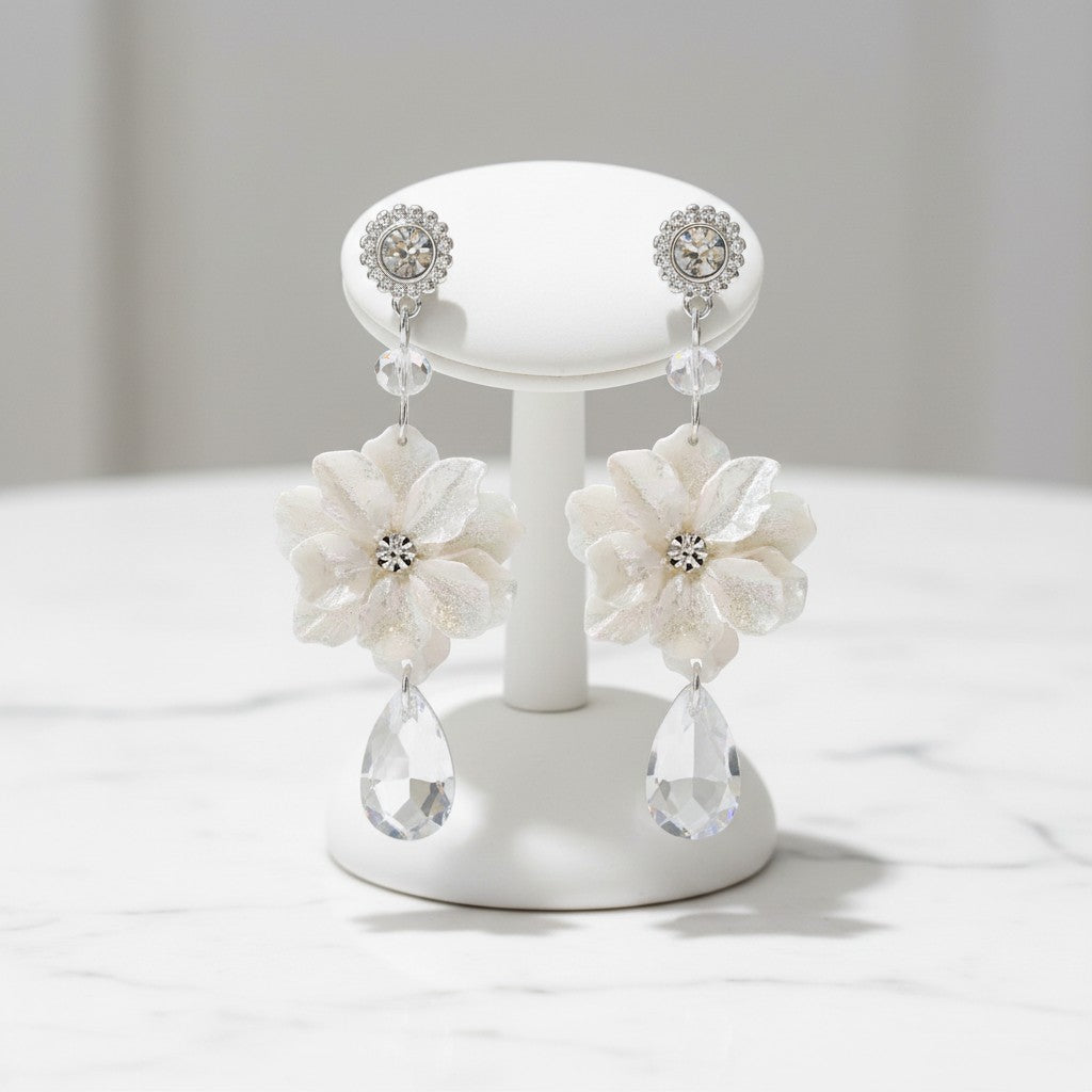 ATHENA COLLECTION - RADIANCE FLOWER EARRINGS - CZER646