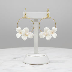 ATHENA COLLECTION - DAINTY DIVINE EARRINGS - CZER650 GOLD