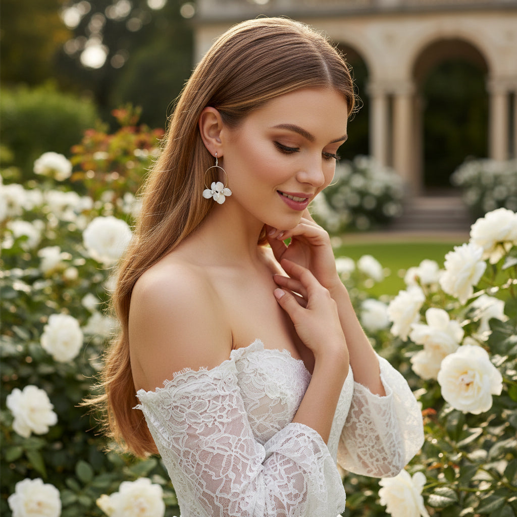 ATHENA COLLECTION - DAINTY DIVINE EARRINGS - CZER650 GOLD