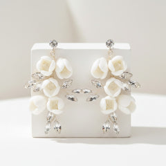 ATHENA COLLECTION - STARLET ELEGANCE EARRINGS - CZER642 CLEAR CRYSTAL
