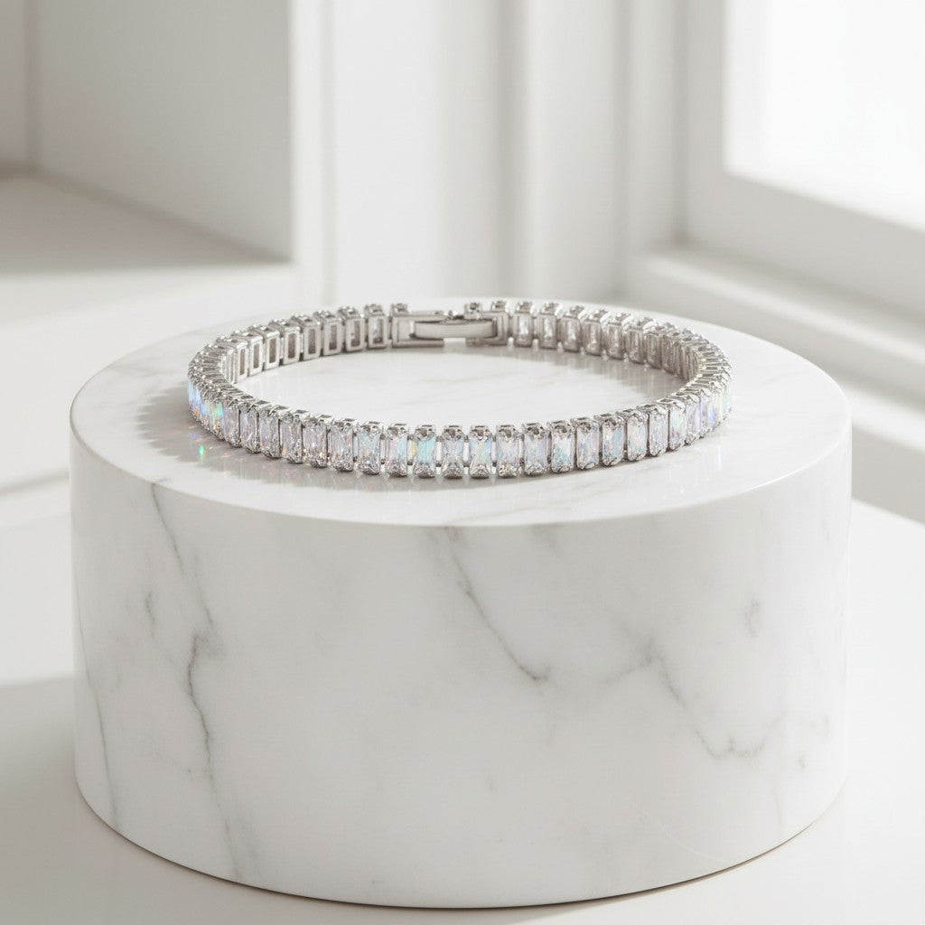 CUBIC ZIRCONIA COLLECTION - EXQUISITE SPARKLE BRACELET - BR124 AB