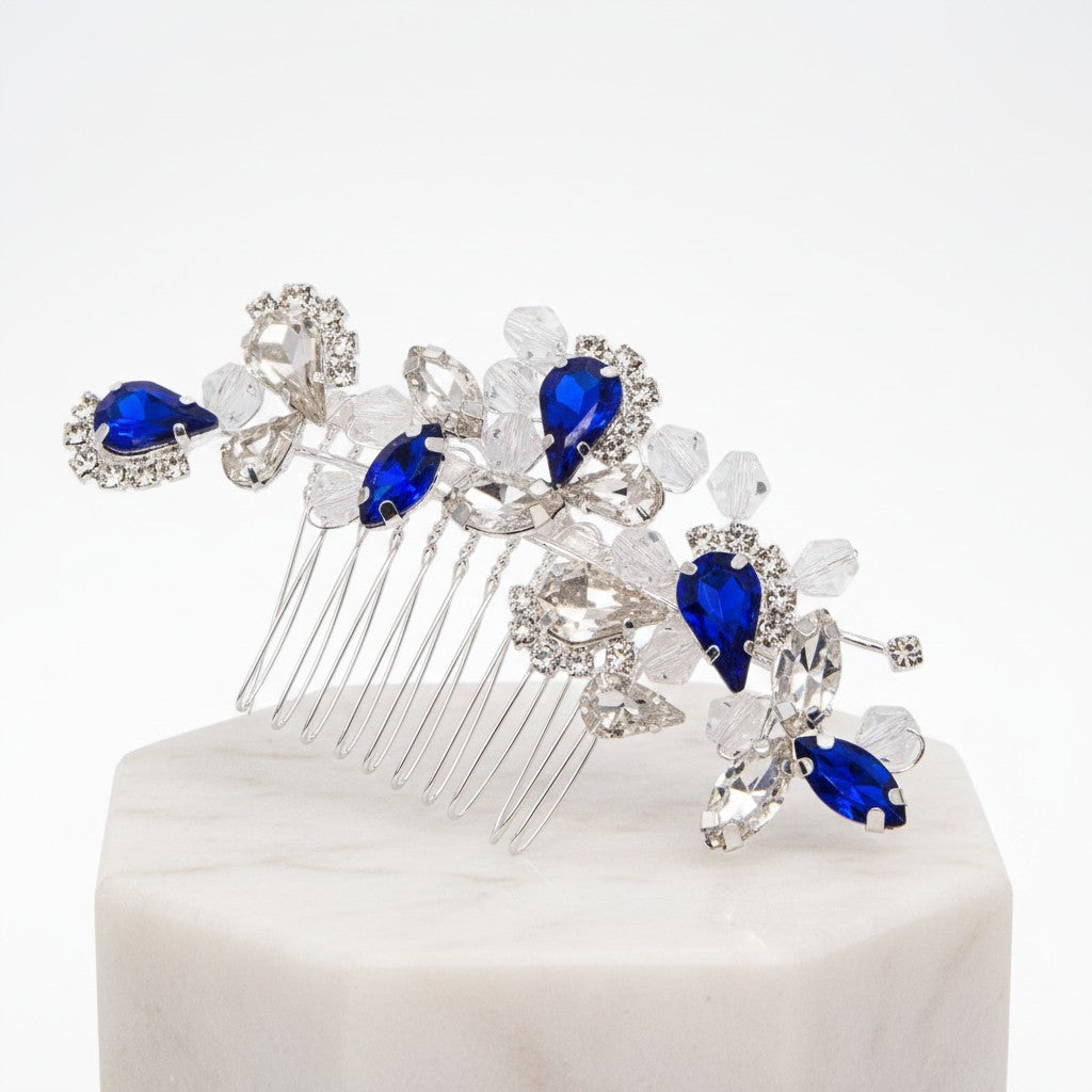 ATHENA COLLECTION - ETERNALLY CHIC COMB - HC240 SAPPHIRE