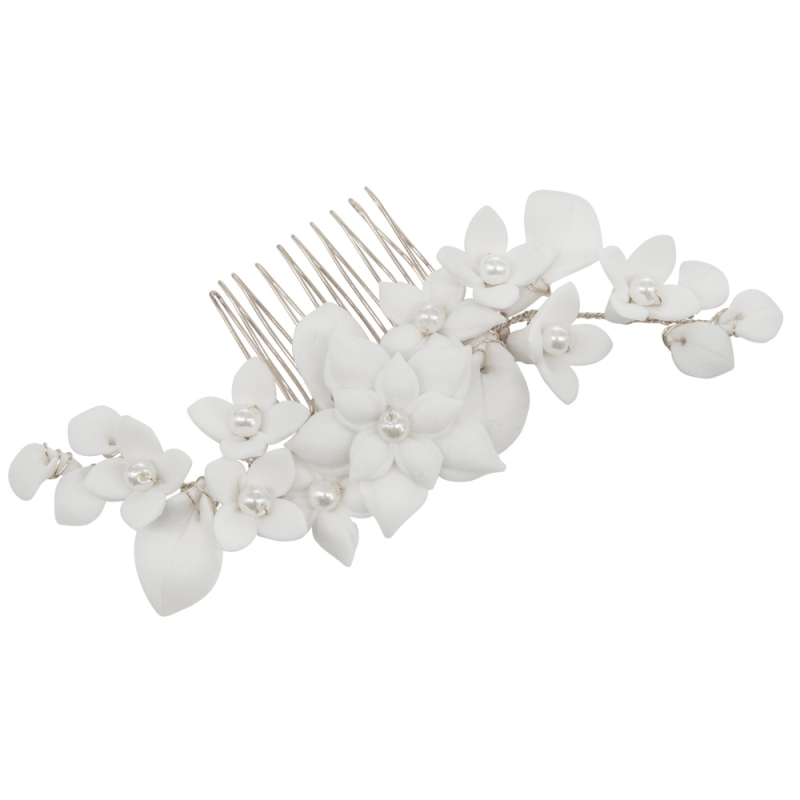 ATHENA COLLECTION - ALLURE HAIR COMB - HC249 SILVER