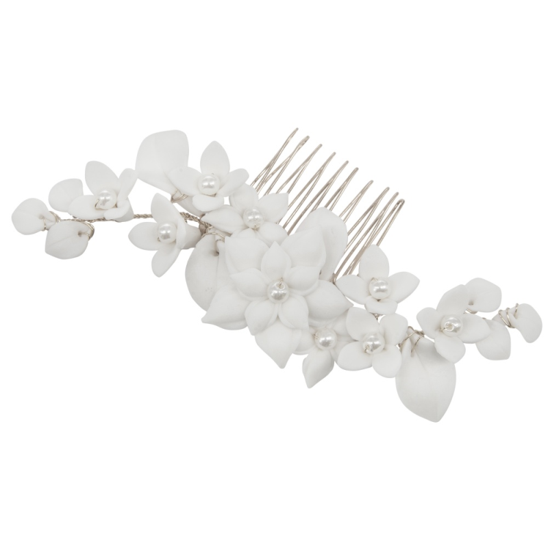 ATHENA COLLECTION - ALLURE HAIR COMB - HC249 SILVER