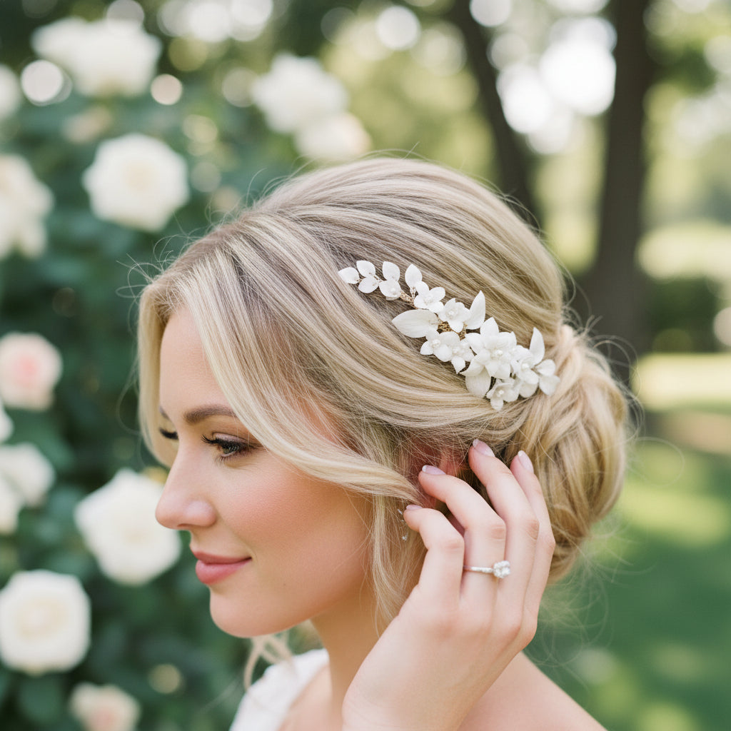 ATHENA COLLECTION - ALLURE HAIR COMB - HC249 SILVER