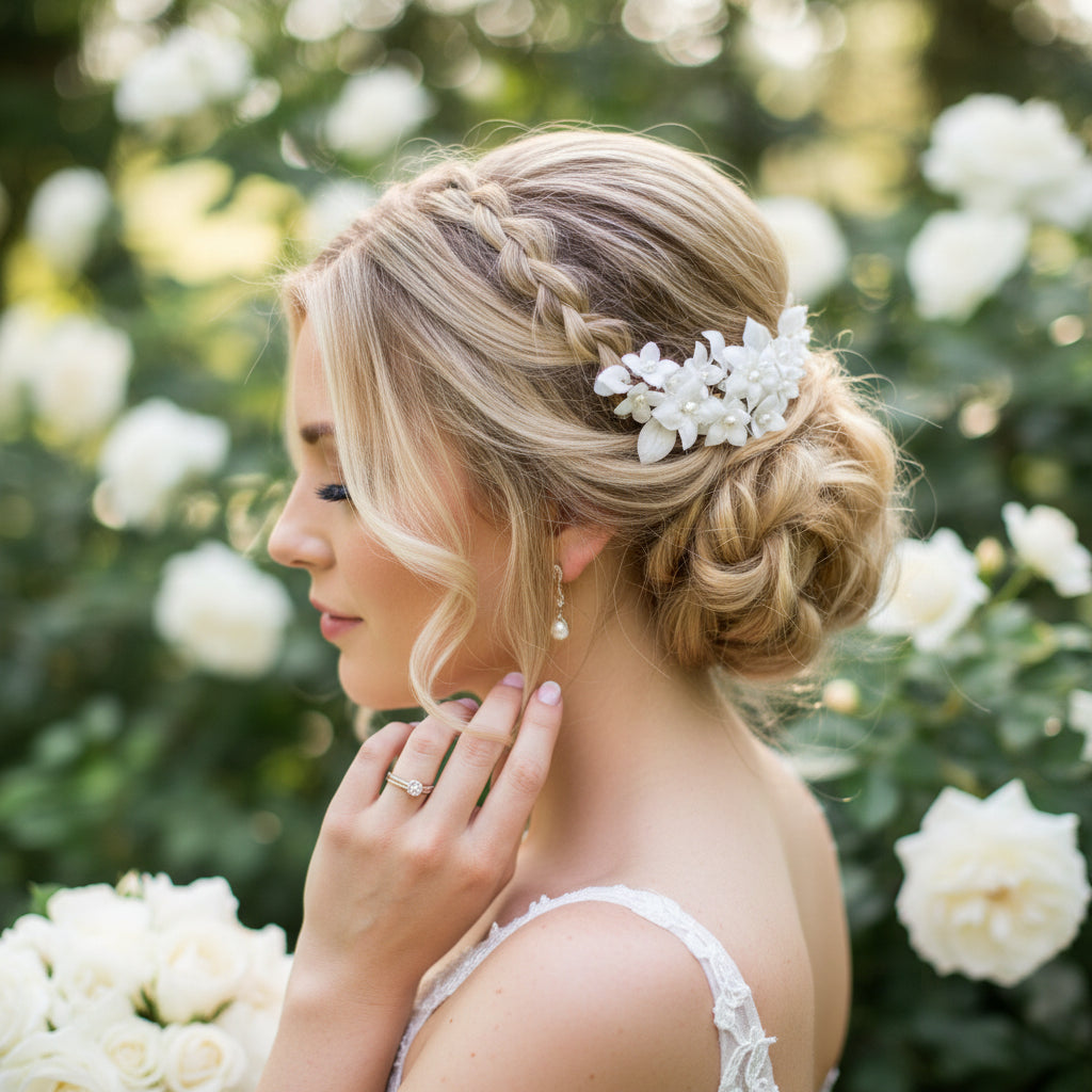 ATHENA COLLECTION - ALLURE HAIR COMB - HC249 SILVER