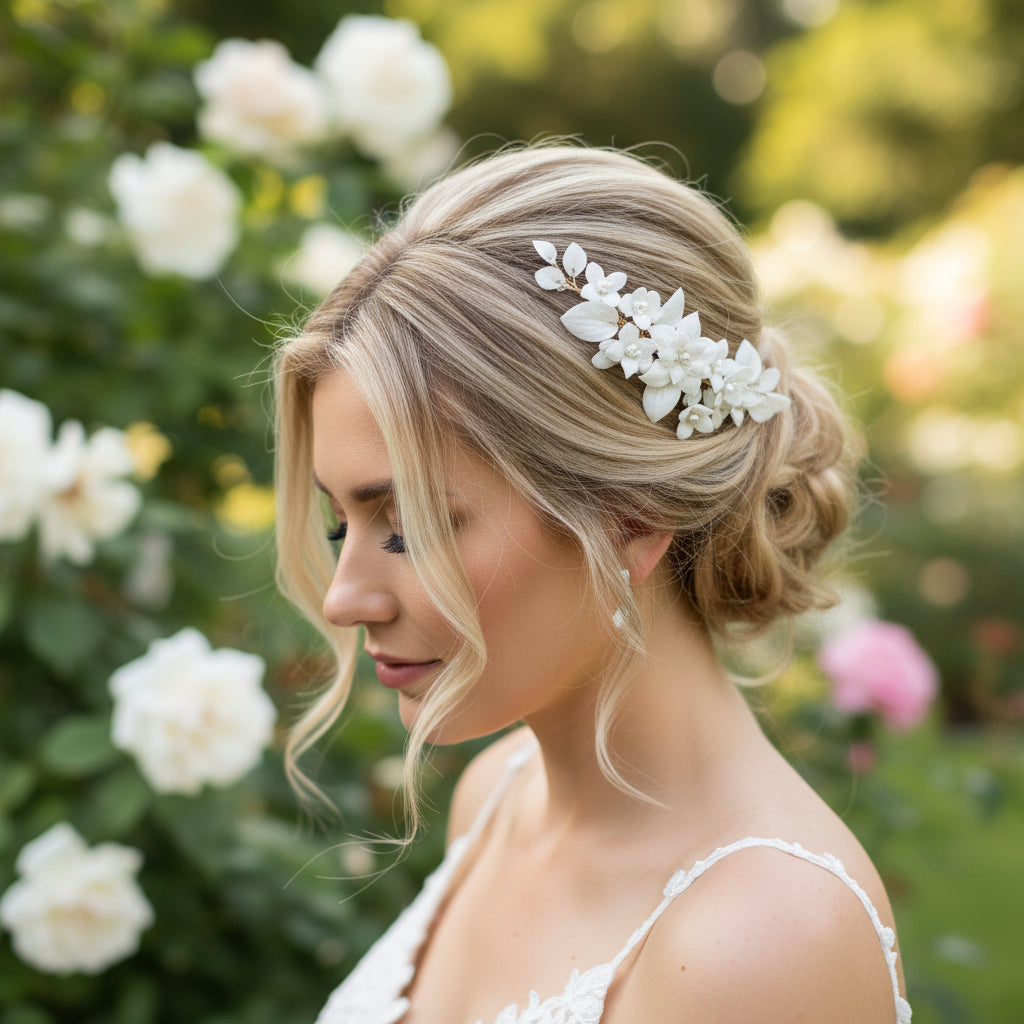 ATHENA COLLECTION - ALLURE HAIR COMB - HC249 SILVER