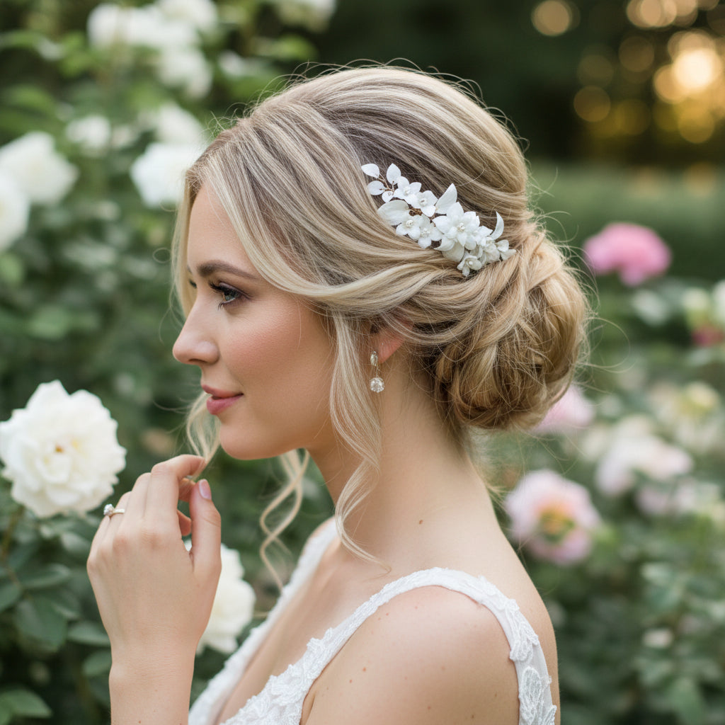 ATHENA COLLECTION - ALLURE HAIR COMB - HC249 SILVER